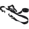 Keeper Tie-Down, 1-1/4 in W, 16 ft L, Black, 1000 lb Working Load, J-Hook End, 2/PK, 2PK 85450 - alternate 2