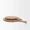 Homeroots Set of Two Natural Solid Wood Handmade Round Serve Boards With Handles 609083 - alternate 7