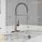 Anzzi Touchless PullDown Faucet with Fan Sprayer, Brushed Nickel KF-AZ303BN - alternate 5