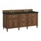 James Martin Vanities Lorelai 72" Double Vanity, Mid-Century Walnut, w/ 3 CM Phantome Eclos Top 424-V72-WLT-3PHT - alternate 9