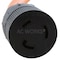 Ac Works Plug Adapter, STW, L5-20R, 5-15P, 1 ft., Orange S515L520-012 - alternate 4