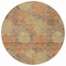 Homeroots 8' Brown Taupe And Sage Round Polka Dot Washable Indoor Outdoor Area Rug 614655 - alternate 6
