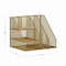 Martha Stewart Ryder Gold Mesh Metal Large Desktop Organizer with Magazine File Holder, Pen Holder, and Storage HH-OHD03-GLD-MS - alternate 7
