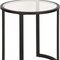 Homeroots 22" Black And Clear Glass And Steel Round End Table 543845 - alternate 7