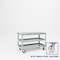 Pucel Slat Top Cart, 24 in W x 48 in D x 33 1/2 in H, Gray S-48-DT-3-S - alternate 1