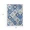 Homeroots 9' X 12' Blue Beige And Sky Blue Southwestern Washable Indoor Outdoor Area Rug 632261 - alternate 5
