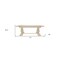 Homeroots 81" Antiqued White Solid Wood Trestle Base Dining Table 488689 - alternate 6