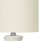 Homeroots 17" Cream Ceramic Geometric Table Lamp With Cream Drum Shade 545875 - alternate 4