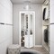 Sartodoors Sliding Closet Bi-fold Doors, Lucia 1533 White Silk with Clear Glass, Sturdy Tracks Moldings Trims LUCIA1533BF-BEM-84 x 84 (2* 42x84) - alternate 5