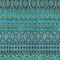 Homeroots 10' X 14' Teal Blue And Navy Blue Quatrefoil Washable Indoor Outdoor Area Rug 583257 - alternate 9