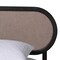 Baxton Studio Shirin Mid-Century Beige Fabric and Black Wood Queen 4-Piece Bedroom Set 255-14152-14151-14150-14149-ZORO - alternate 6