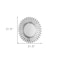 Homeroots 32" Silver Sunburst Unframed Accent Mirror 569264 - alternate 7