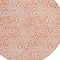 Homeroots 8' Salmon And Ivory Round Abstract Washable Indoor Outdoor Area Rug 599756 - alternate 5