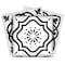 Homeroots 5" x 5" Shades of Grey Mosaic Peel and Stick Removable Tiles 400475 - alternate 1