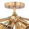 Vaxcel Estelle 6-Light 24 in W Brass Gold Mid-Century Modern Sputnik Semi Flush Ceiling Fixture C0162R - alternate 6