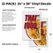 Signmission Thai Food, Vinyl Decals Only 24 Inch x 36 Inch, Vinyl Decal, 2PK DSB-2436-2PACK-Thai Food - alternate 2