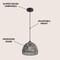 Jonathan Y Campana 10.25" 1-Light Bohemian Modern Woven Rope/Iron LED Pendant, Gray JYL6513D - alternate 6