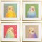 Homeroots Set Of Four Colorful Bird A S/4 Gold Framed Print Wall Art, 4PK 521461 - alternate 2