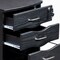 Homeroots 16" Espresso Wood Three Drawers Filing Cabinet 723070 - alternate 8
