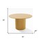 Homeroots 52" Brown Solid Wood Pedestal Base Round Top Dining Table 720976 - alternate 6
