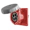 Hubbell Wiring IEC Pin & Sleeve, 30A 3-Phase 480V AC, 3-Pole 4-Wire, Female Receptacle HBL430R7W - alternate 5