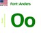 Aacc Self-Adhesive Vinyl Letter: o, Scale: 18 cm. Color: Green Font: Anders by, 4PK AACC-Anders-lo-Green-M18x4 - alternate 1