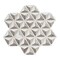 Apollo Tile Mirage 12x12 Warm Beige White Marble Mosaic 3D Pyramid Wall and Floor Tile (4.92 sq ft/case), 5PK APLSAH88IR06A - alternate 6
