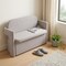 Homeroots 55in Gray Fabric and Wood Upholstered Bench 720918 - alternate 5