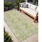 Homeroots 8' Runner Artichoke Green Oriental Washable Non Skid Indoor Outdoor Runner Rug 563737 - alternate 1