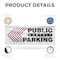 Signmission Public Monthly Parking Left, 48 Inch x 120 Inch, Vinyl Banner B-120-30819 - alternate 5