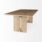 Homeroots Light Natural Modern Rustic Wooden Dining Table 397609 - alternate 5