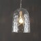 Jonathan Y Matilda 10" 1-Light Industrial Designer Iron/Dimple Glass Dome LED Pendant, Nickel/Clear JYL7595A - alternate 6