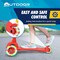 Outdoorcruiser Outdoor Cruiser 3-Wheel Kids Scooter, Lean-to-Steer, LED Wheels, Adjustable, Red, Ages 3-8 OCKSRED - alternate 8