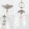 Jonathan Y Matilda 10" 1-Light Industrial Designer Iron/Dimple Glass Dome LED Pendant, Nickel/Clear JYL7595A - alternate 7