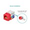 Monoprice Datacom Jack, Cat6, Punch Down, Red 5383 - alternate 8
