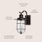 Jonathan Y Westfield 10.5" 1-Light Iron/Seeded Glass Rustic Industrial Cage LED Outdoor Sconce, Oil Rubbed Bronz JYL7604A - alternate 10