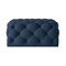 Homeroots 33" Navy Blue Velvet Rolling Tufted Cocktail Ottoman 568051 - alternate 9