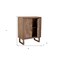 Homeroots 33in Distressed Brown Solid Wood Two Door Floral Carved Accent Cabinet 489021 - alternate 4