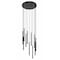 Z-Lite Forest 11 Light Chandelier, Matte Black, 24 In W x 23.75 In H 919MP24-11R-MB-LED - alternate 1
