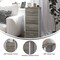 Flash Furniture Harris 4 Drawer Storage Dresser with White Cast Iron Frame, Light Natural Wood Top and Easy Pull En WX-5L203-MDF-WHT-LNT-GG - alternate 9