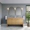 James Martin Vanities Hudson 60" Double Vanity, Light Natural Oak, w/ 3 CM Tajnar Eclos Top 435-V60D-LNO-3TJR - alternate 7