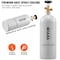 Vevor 5 Lbs CO2 Tank Aluminum Gas Cylinder with CGA320 Valve For Draft Soda Beer RY-133-3000-U-01 - alternate 5