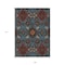 Homeroots 9' X 12' Denim Blue Brick Red And Brown Oriental Washable Indoor Outdoor Area Rug 597684 - alternate 6