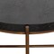 Homeroots 32" Black And Brown Solid Wood And Metal Round Coffee Table 520643 - alternate 5