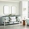 James Martin Vanities Breckenridge 72'' D Vanity, Bright White w/ Parisien Bleu Top w/FreePower Wireless Charger 330-V72-BW-FPBL - alternate 10