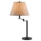 Homeroots 29" Bronze Metal Swing Arm Table Lamp With Off White Empire Shade 524656 - alternate 3