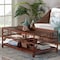 Bali & Pari Sebalio Marbled Tortoise Natural Rattan Coffee Table 259-14304-ZORO - alternate 5