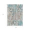 Homeroots 9' X 12' Teal Blue And Ivory Abstract Washable Indoor Outdoor Area Rug 632147 - alternate 6