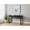 Homeroots Adjustable Black Wood and Metal Sled Computer Desk 490019 - alternate 8