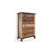 Homeroots 36" Brown Solid Wood Five Drawer Chest 524575 - alternate 7